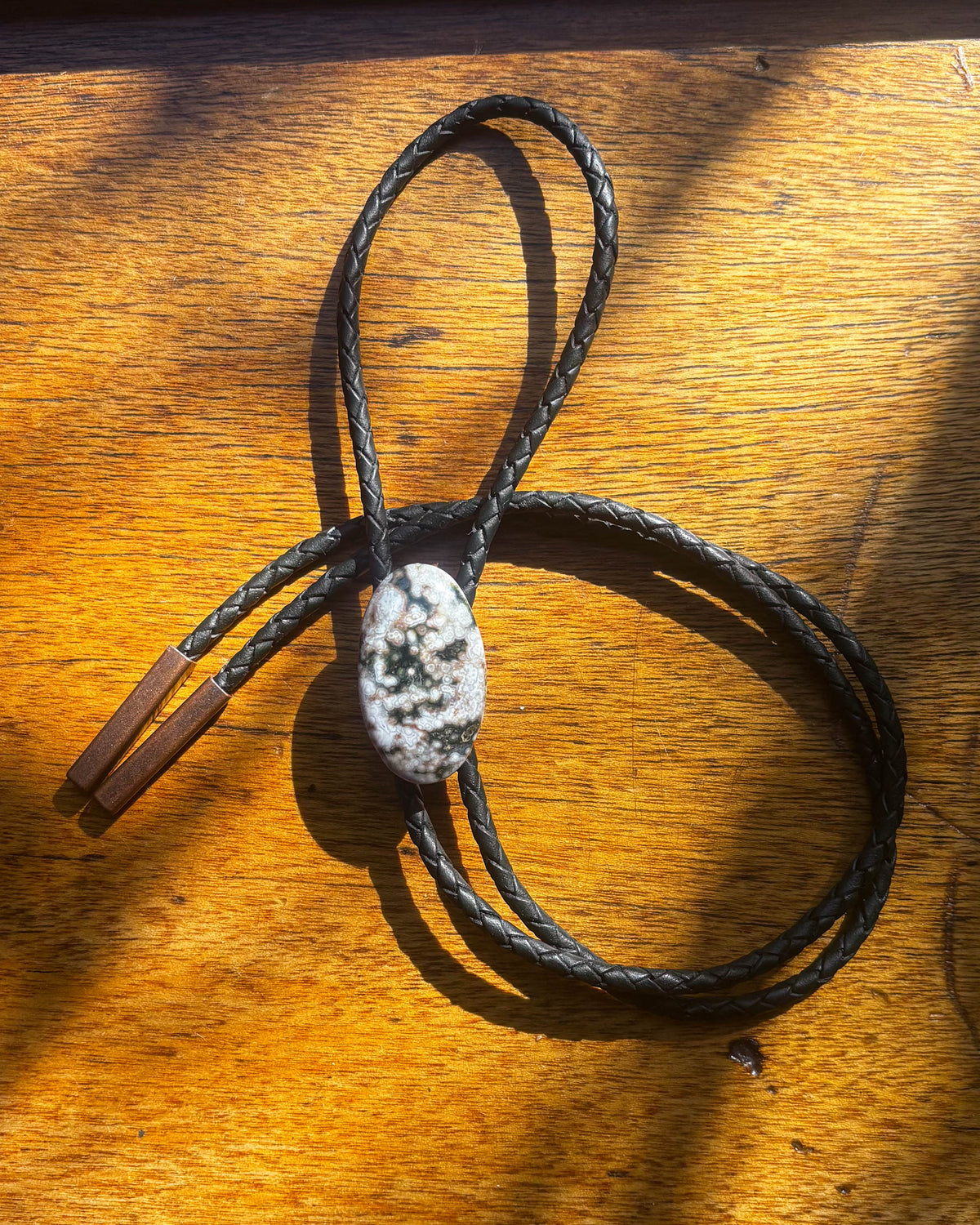 Oval Ocean Jasper Bolo Tie