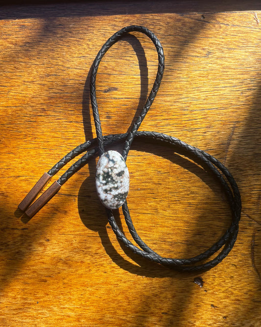 Oval Ocean Jasper Bolo Tie