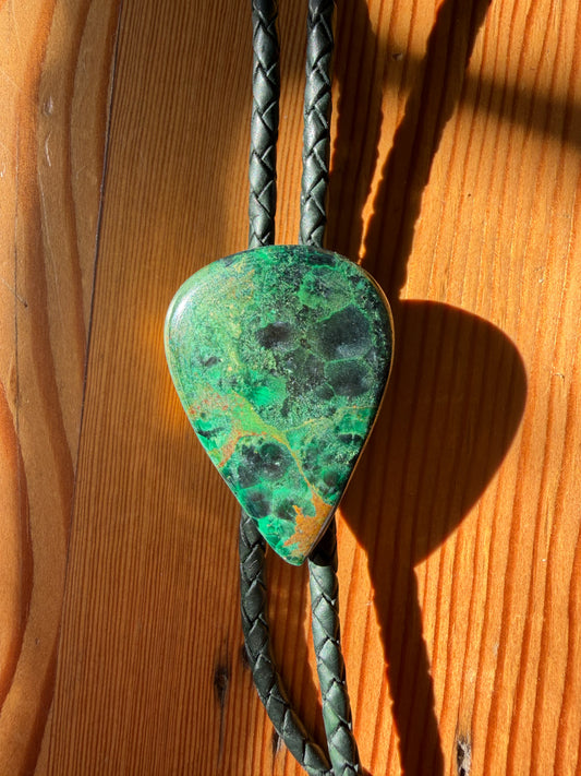 Australian Chrysocolla Bolo Tie