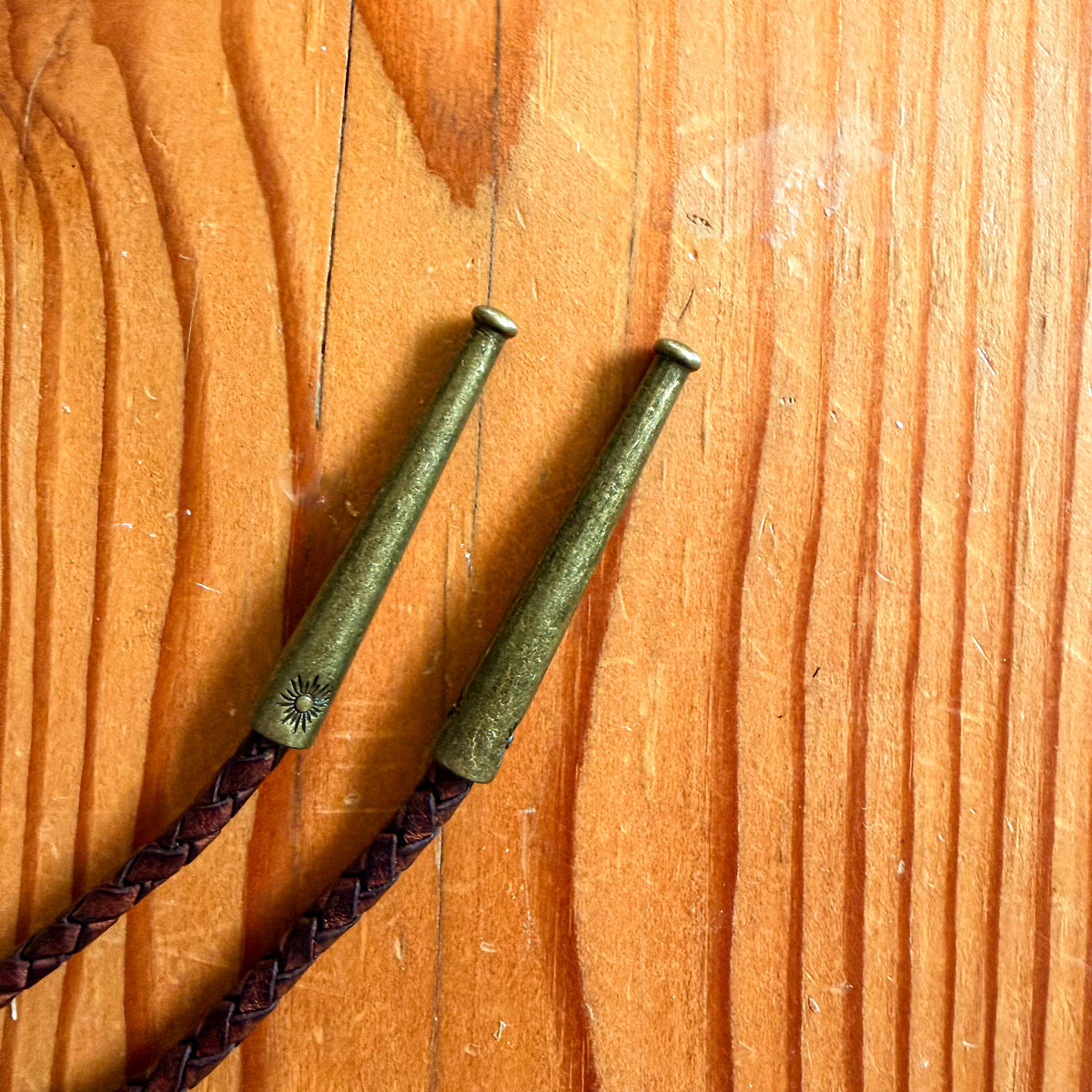 Brass Concho Bolo Tie