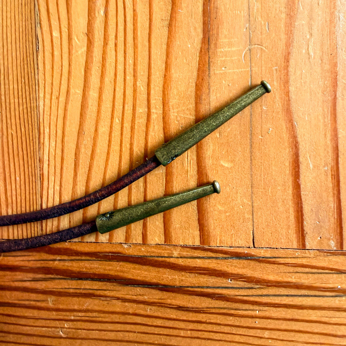 Brass Rose Bolo Tie