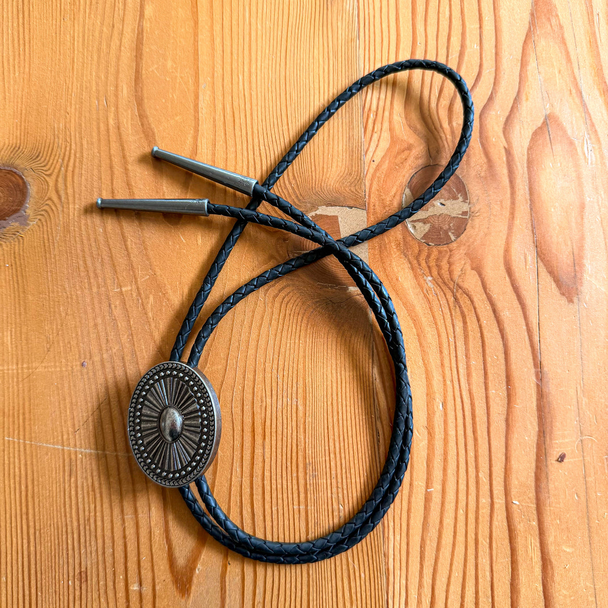 Silver Concho Bolo Tie