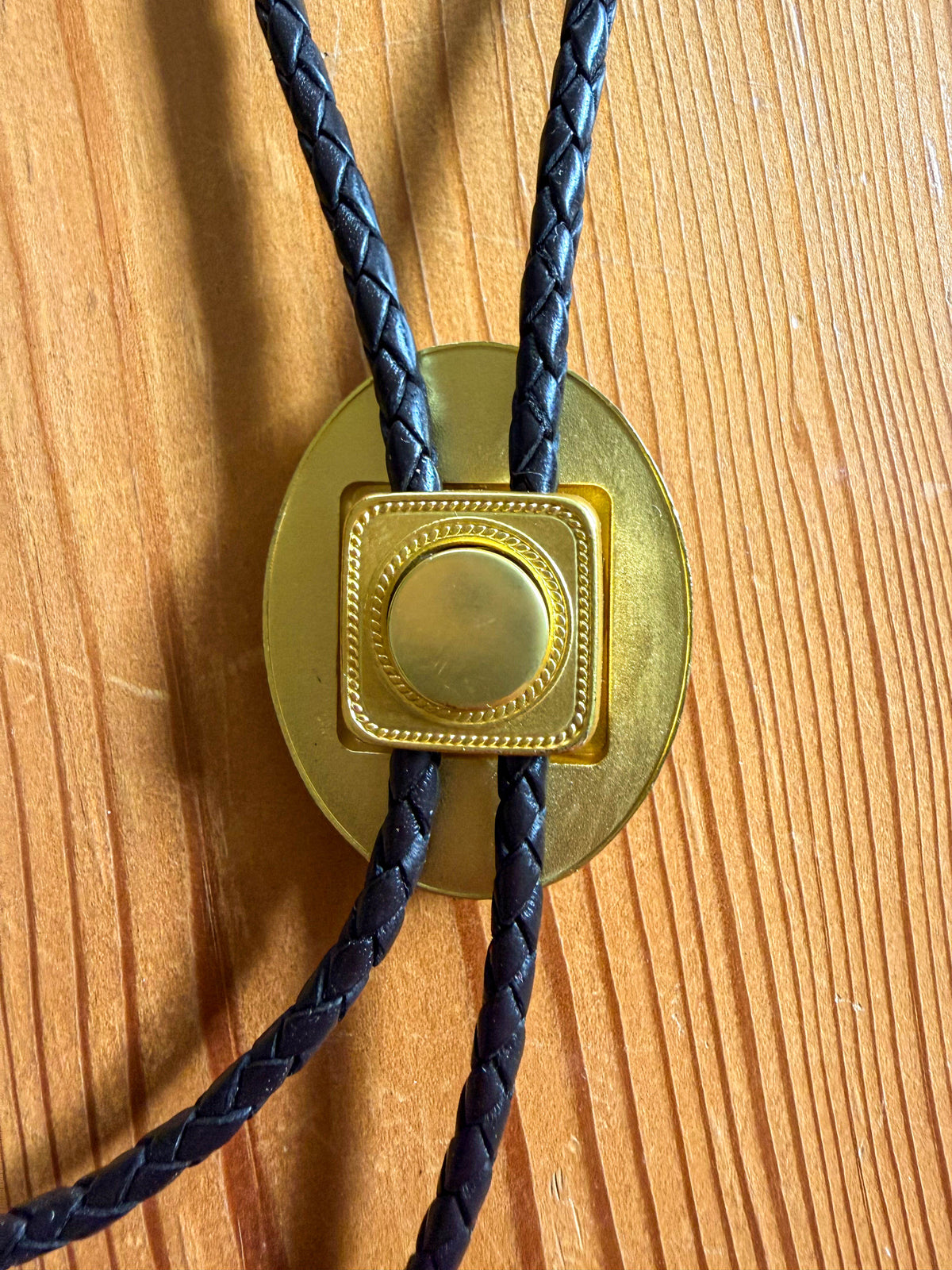 Gold Concho Bolo Tie