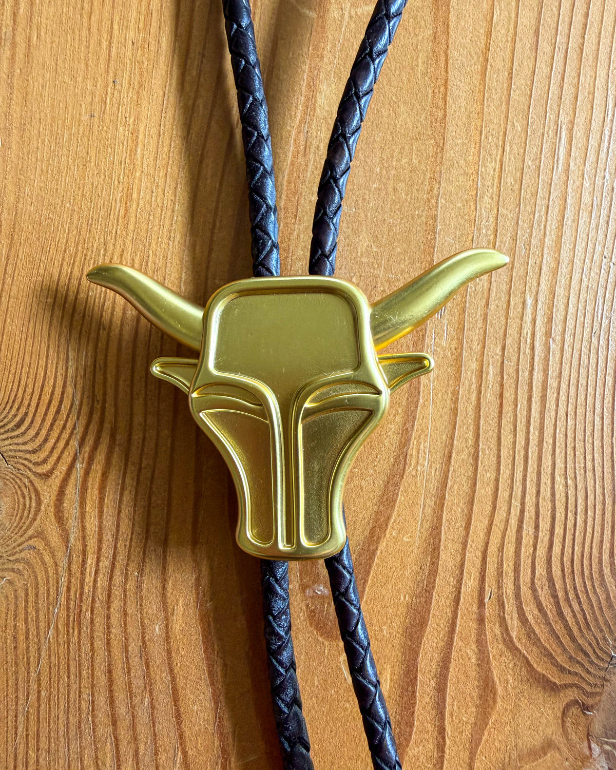 Gold Bull Bolo Tie