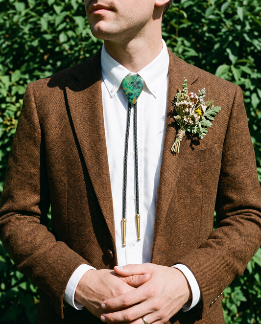 Australian Chrysocolla Bolo Tie